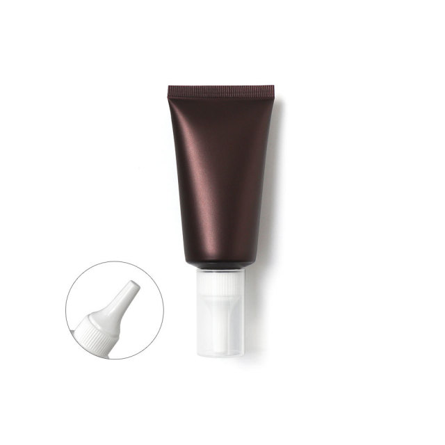 [In stock]20/50/100/150g/ml brown frosted cosmetic hose plastic bottle，hot sale