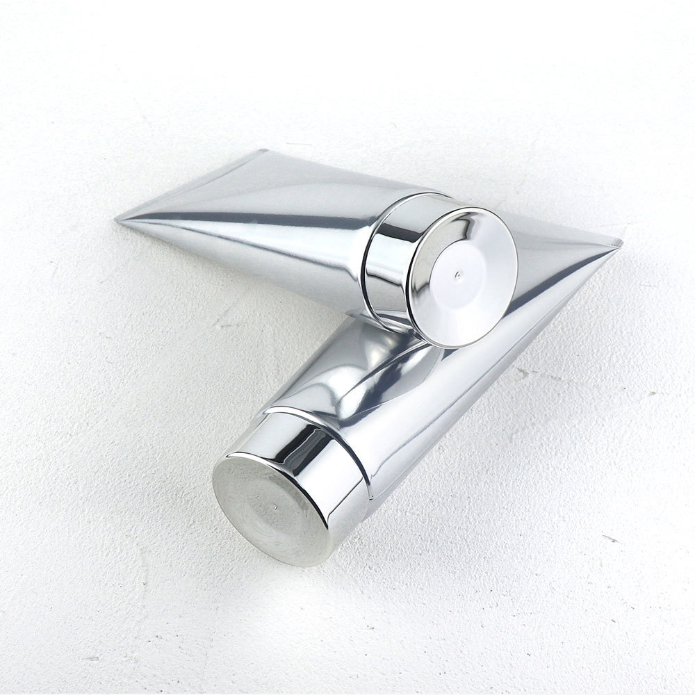 [In stock]200g/ml high gloss silver aluminum plastic tube cosmetic hose, hot sale