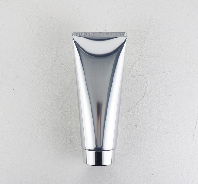 [In stock]200g/ml high gloss silver aluminum plastic tube cosmetic hose, hot sale