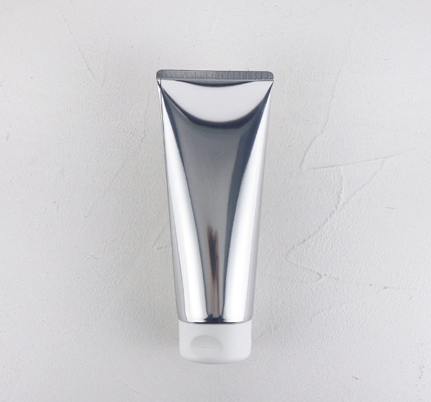 [In stock]200g/ml high gloss silver aluminum plastic tube cosmetic hose, hot sale