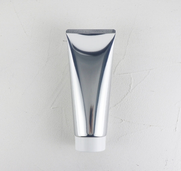 [In stock]200g/ml high gloss silver aluminum plastic tube cosmetic hose, hot sale