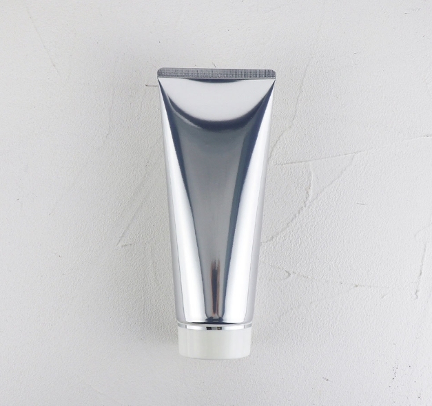 [In stock]200g/ml high gloss silver aluminum plastic tube cosmetic hose, hot sale