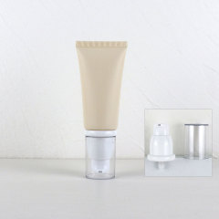 [In stock]40g/ml beige frosted vacuum bottle,hot selling product