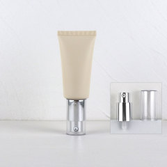 [In stock]40g/ml beige frosted vacuum bottle,hot selling product