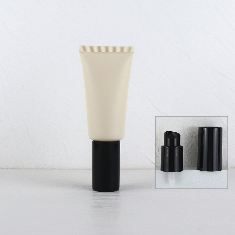 [In stock]40g/ml beige frosted vacuum bottle,hot selling product