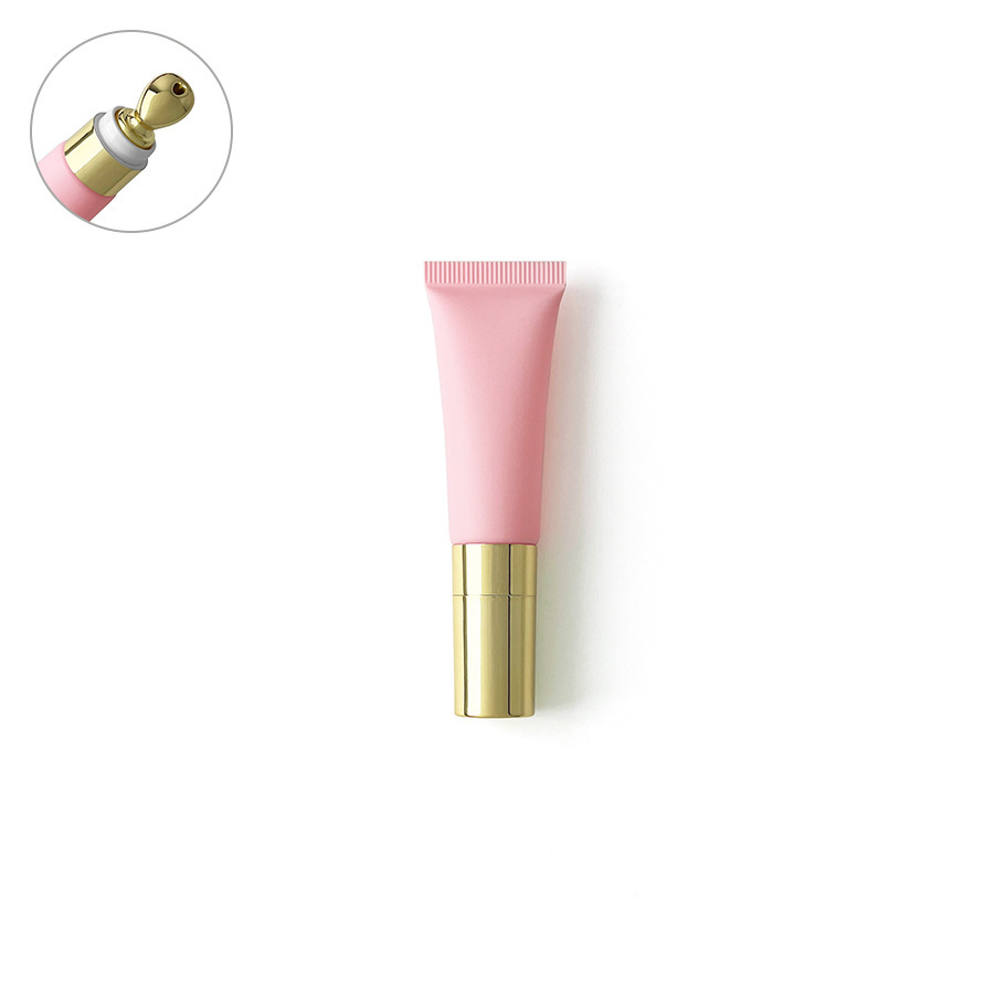 [In stock]10ml/g pink frosted cosmetic plastic hose, roller ball empty bottle,hot selling product