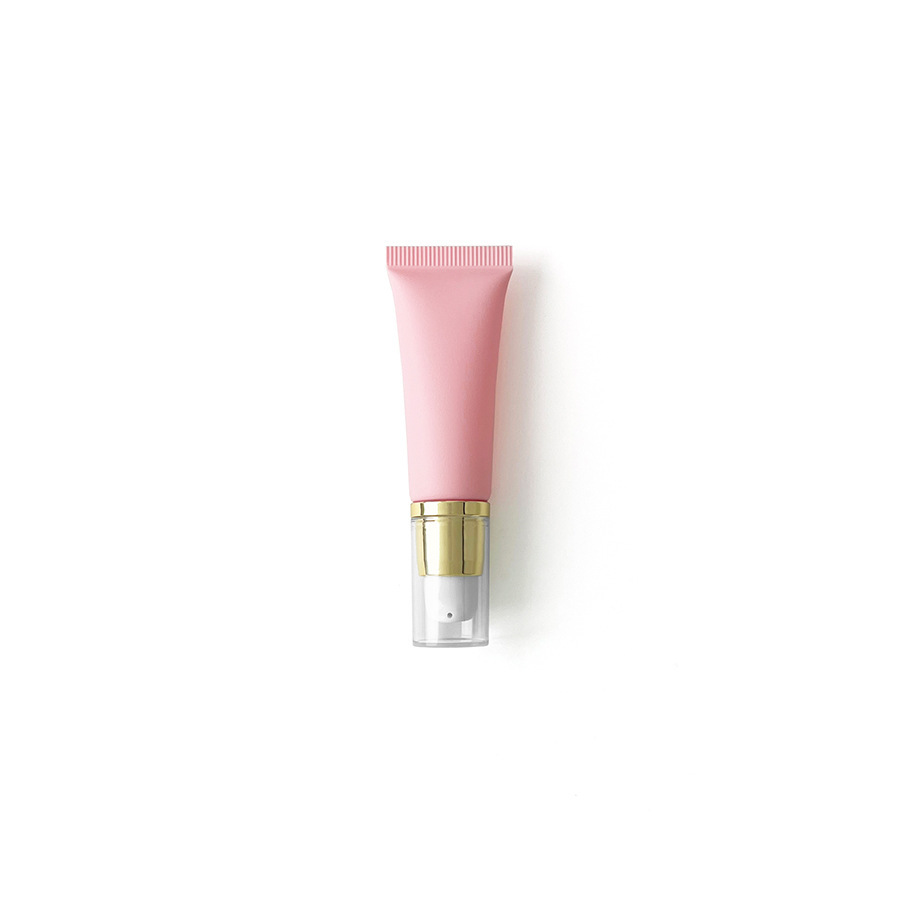 [In stock]10ml/g pink frosted cosmetic plastic hose, roller ball empty bottle,hot selling product