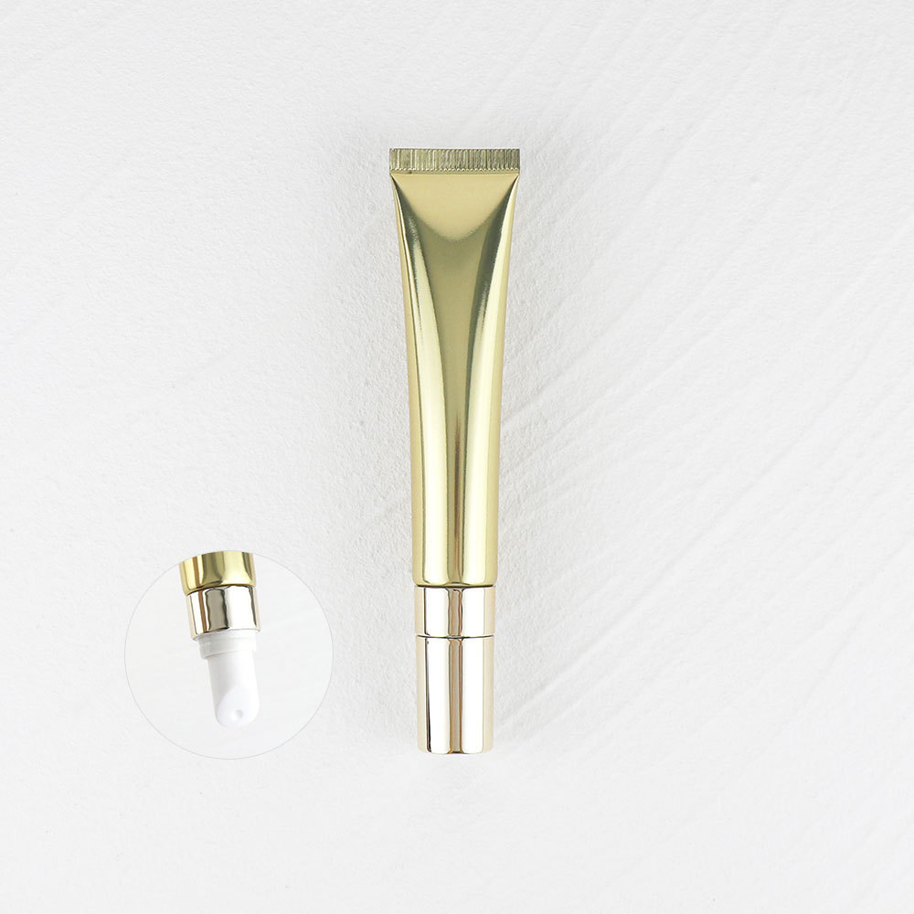 [In stock]20g high-gloss gold and silver aluminum-plastic cosmetic hose 20ml zinc alloy/ceramic/water drop/pump head eye cream tube,best recommendation