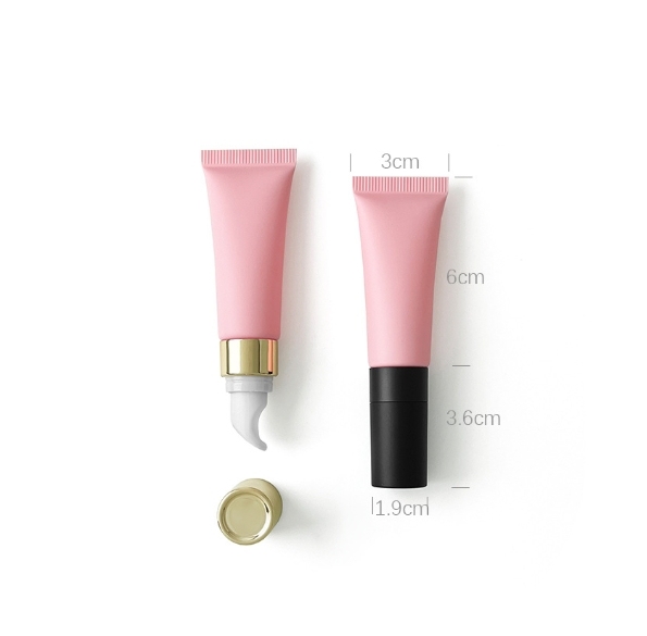 [In stock]10ml/g pink frosted cosmetic plastic hose, roller ball empty bottle,hot selling product