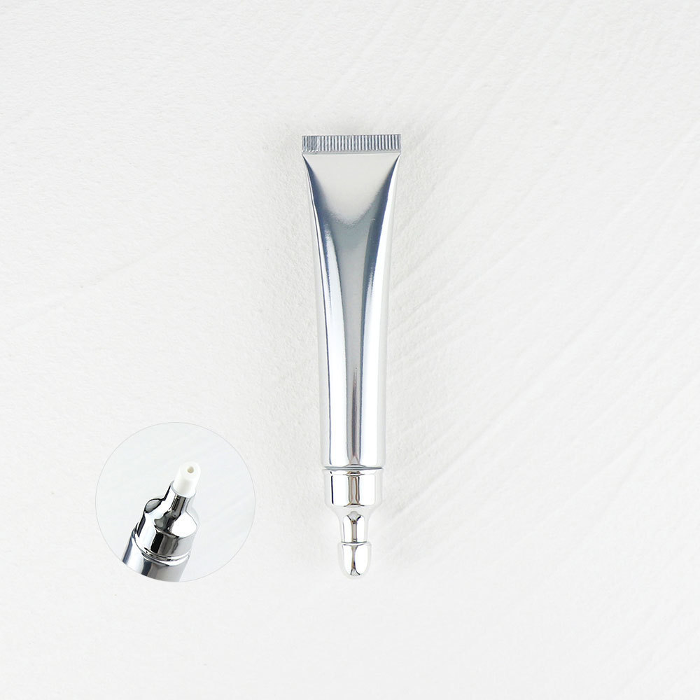 [In stock]20g high-gloss gold and silver aluminum-plastic cosmetic hose 20ml zinc alloy/ceramic/water drop/pump head eye cream tube,best recommendation