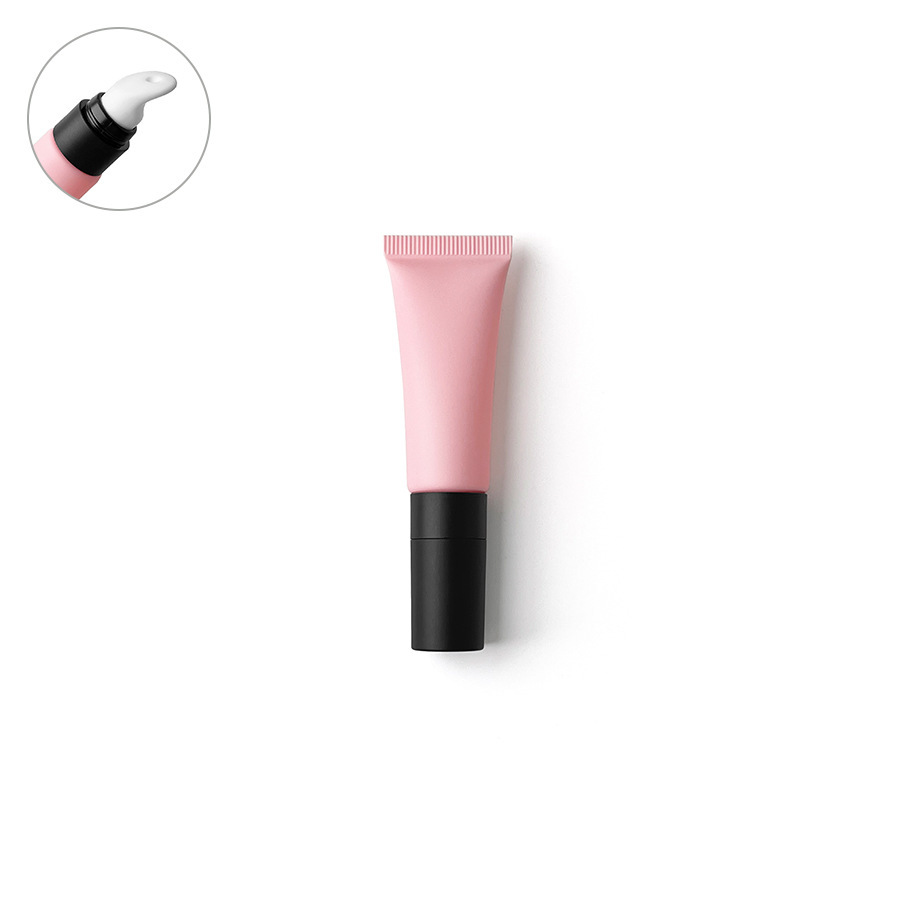 [In stock]10ml/g pink frosted cosmetic plastic hose, roller ball empty bottle,hot selling product