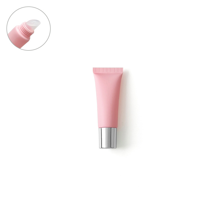 [In stock]10ml/g pink frosted cosmetic plastic hose, roller ball empty bottle,hot selling product