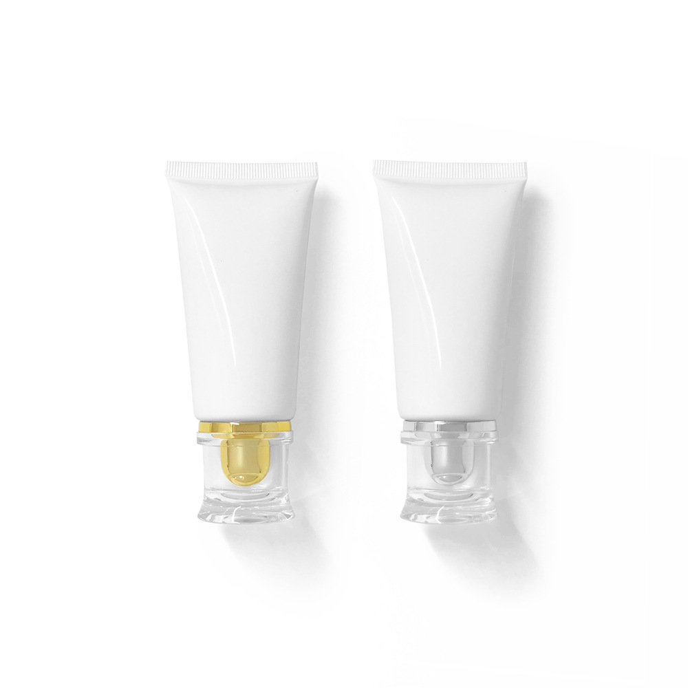 [In stock]50g white cosmetic tube plastic squeeze bottle,hot selling product