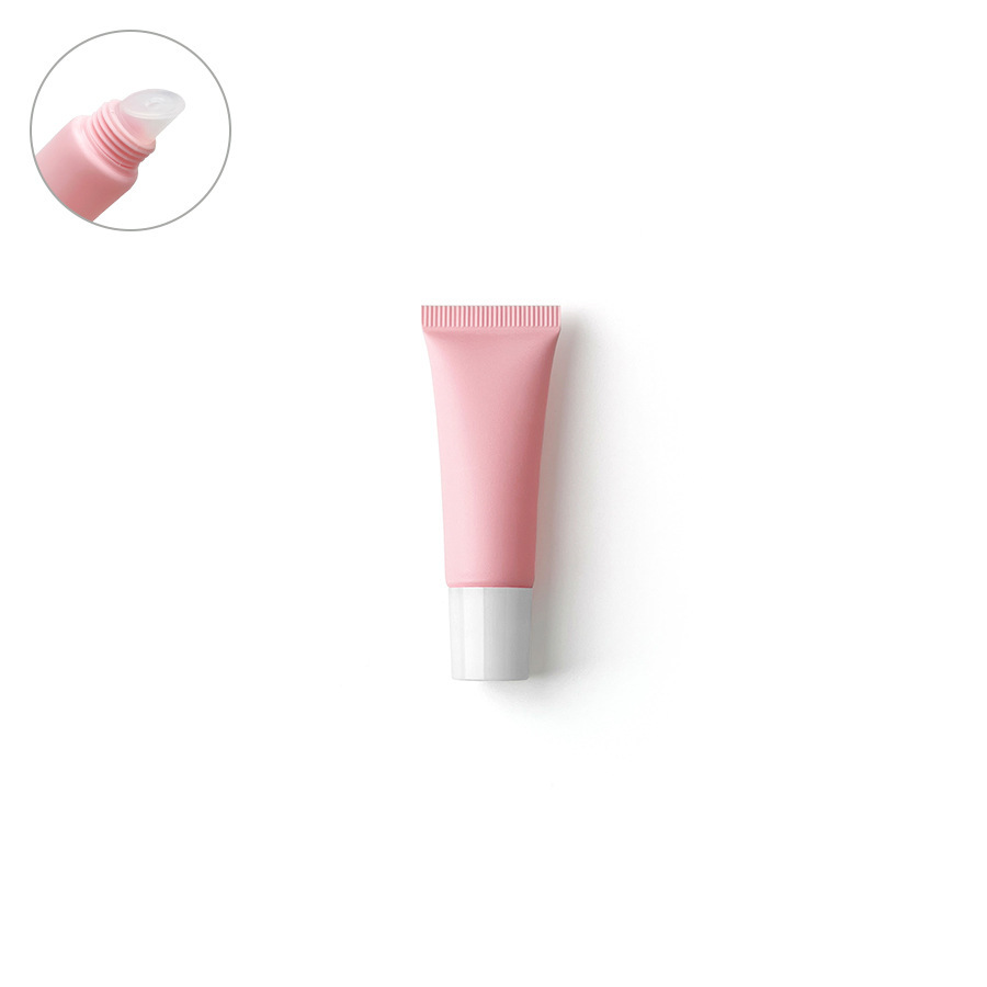 [In stock]10ml/g pink frosted cosmetic plastic hose, roller ball empty bottle,hot selling product