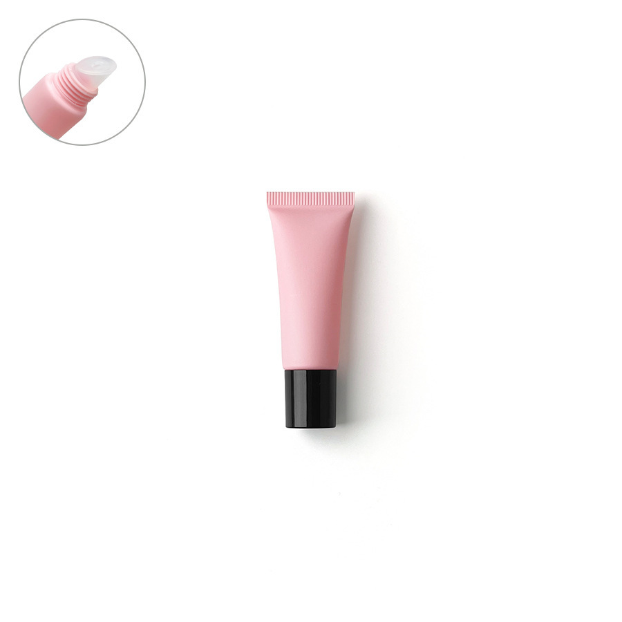 [In stock]10ml/g pink frosted cosmetic plastic hose, roller ball empty bottle,hot selling product