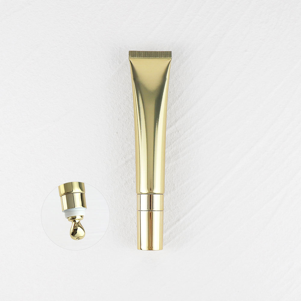 [In stock]20g high-gloss gold and silver aluminum-plastic cosmetic hose 20ml zinc alloy/ceramic/water drop/pump head eye cream tube,best recommendation