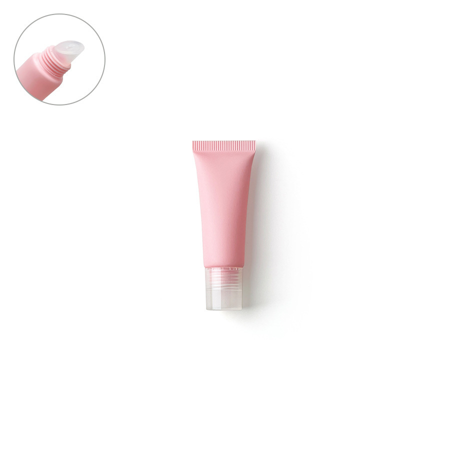 [In stock]10ml/g pink frosted cosmetic plastic hose, roller ball empty bottle,hot selling product