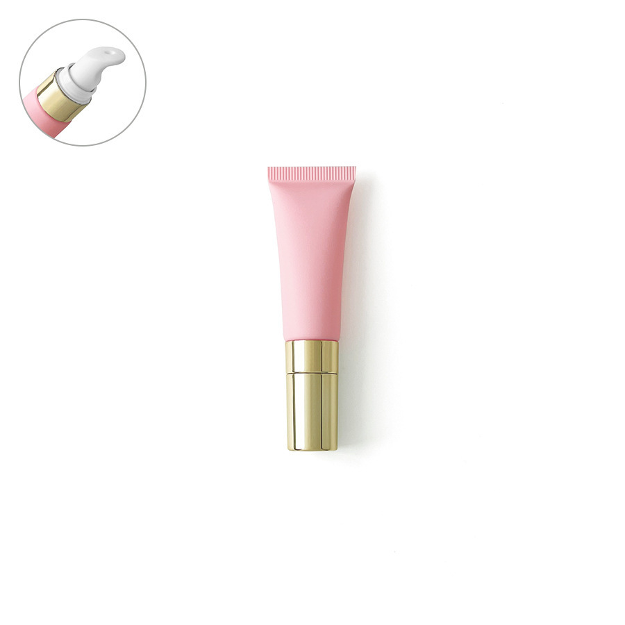 [In stock]10ml/g pink frosted cosmetic plastic hose, roller ball empty bottle,hot selling product