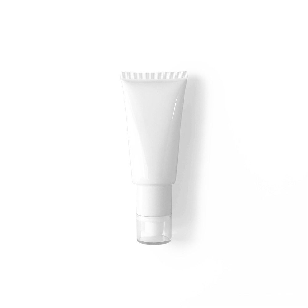 [In stock]50g white cosmetic tube plastic squeeze bottle,hot selling product