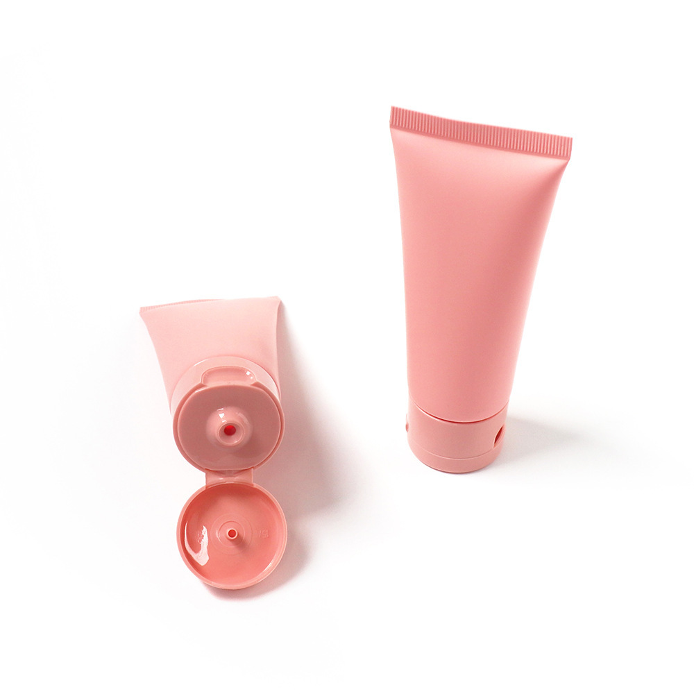 [In stock]60g/ml peach pink frosted hose matte cosmetic plastic bottle,hot sale