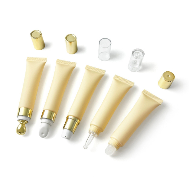 [In stock]15ml/g light yellow frosted matte cosmetic plastic hose, hot sale,best recommendation