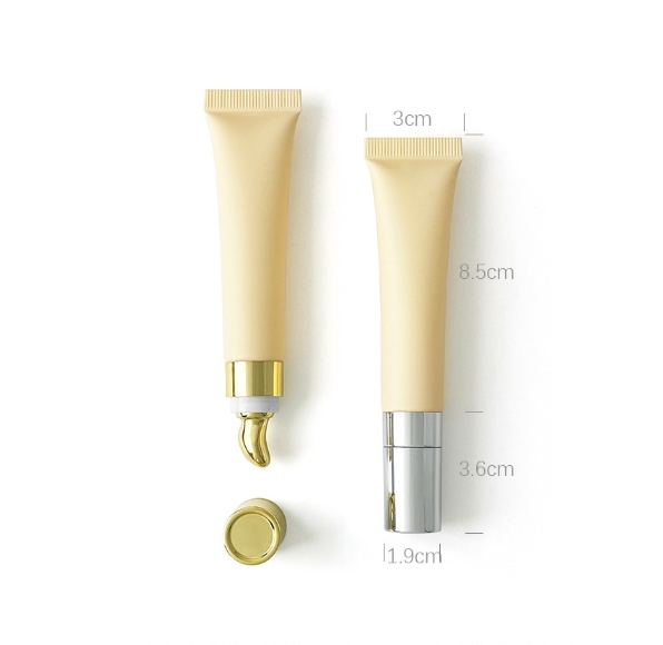 [In stock]15ml/g light yellow frosted matte cosmetic plastic hose, hot sale,best recommendation