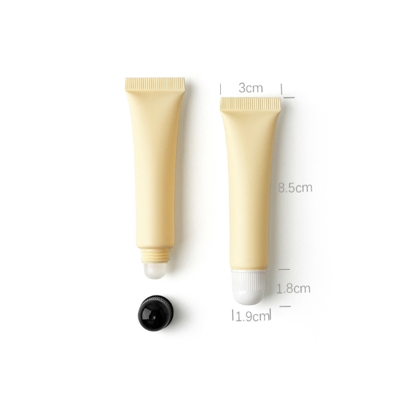 [In stock]15ml/g light yellow frosted matte cosmetic plastic hose, hot sale,best recommendation