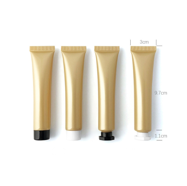 [In stock] 20g light pearl gold cosmetic tube eye cream ointment sample trial pack,best recommendation