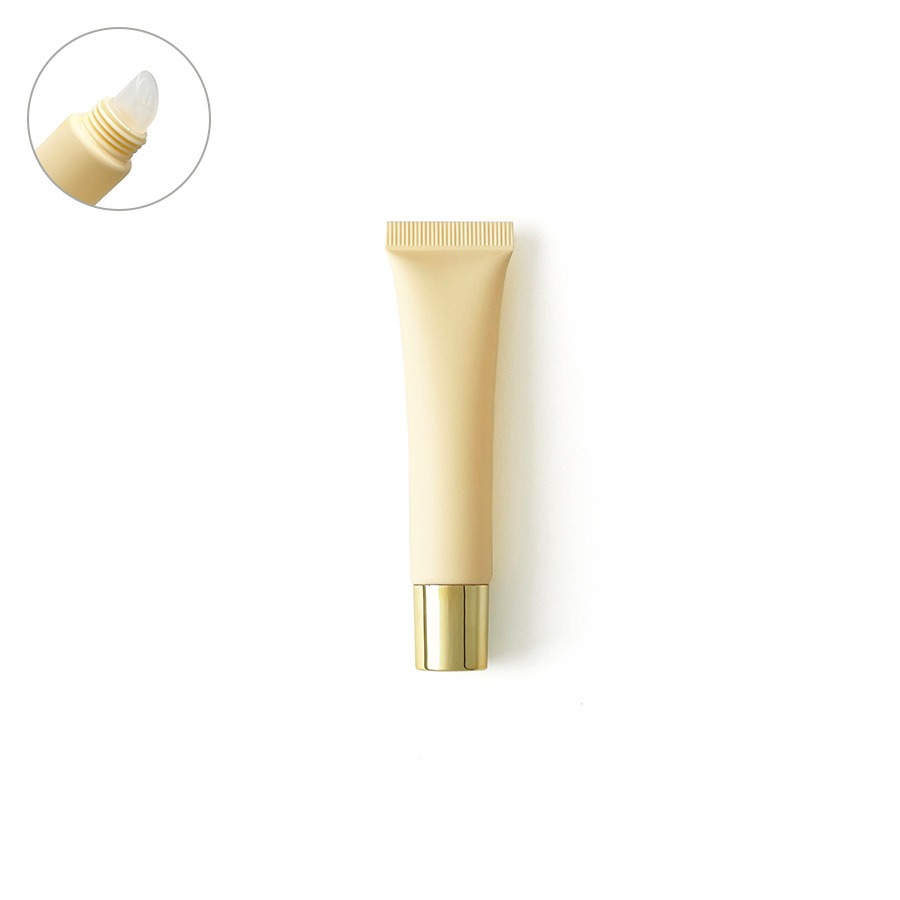 [In stock]15ml/g light yellow frosted matte cosmetic plastic hose, hot sale,best recommendation