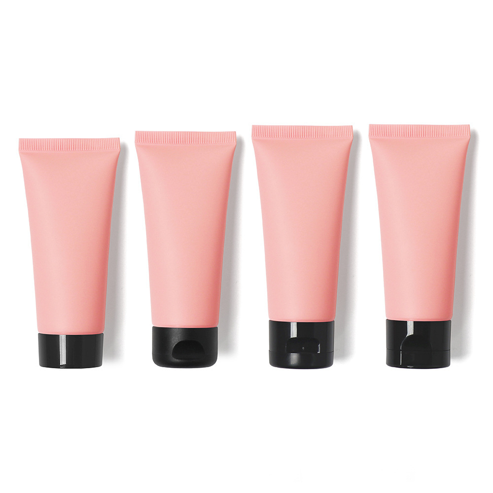 [In stock]60g/ml peach pink frosted hose matte cosmetic plastic bottle,hot sale