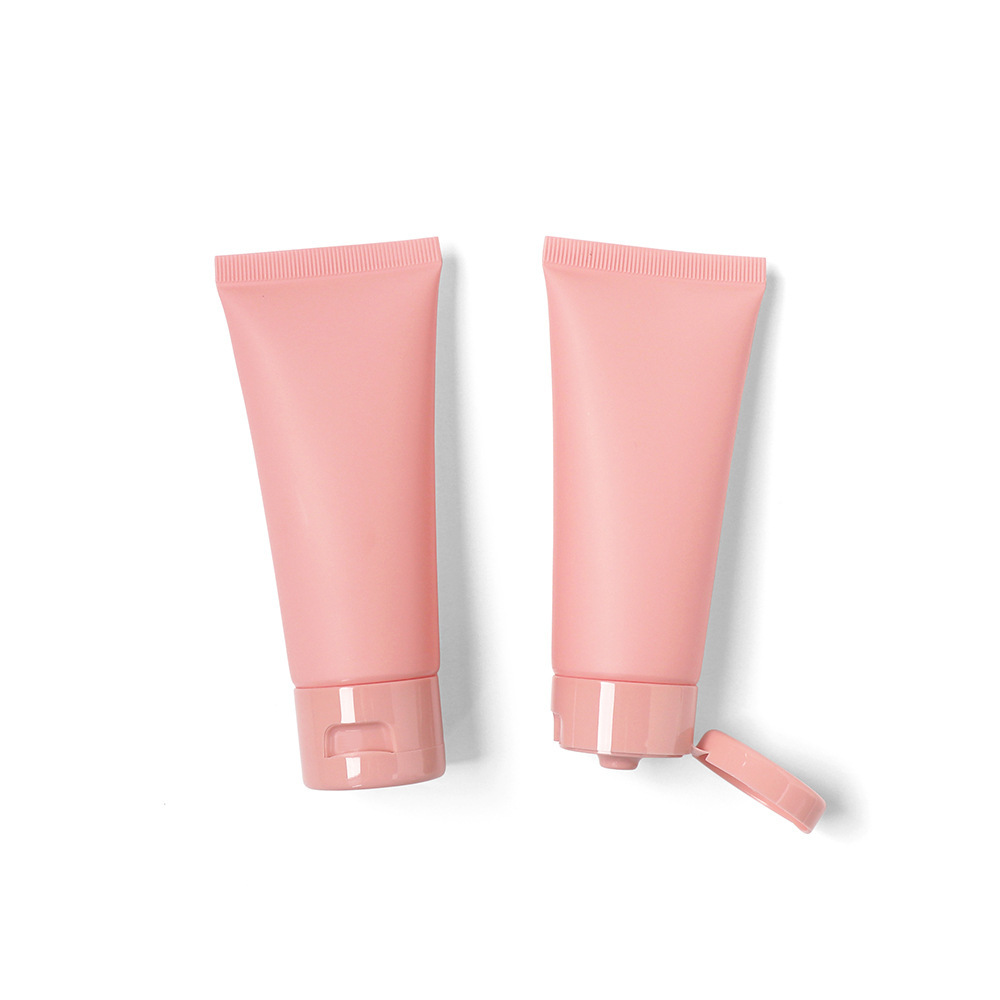[In stock]60g/ml peach pink frosted hose matte cosmetic plastic bottle,hot sale