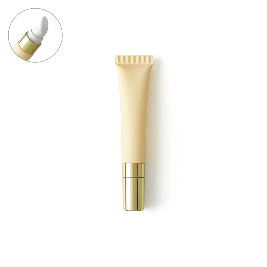 [In stock]15ml/g light yellow frosted matte cosmetic plastic hose, hot sale,best recommendation