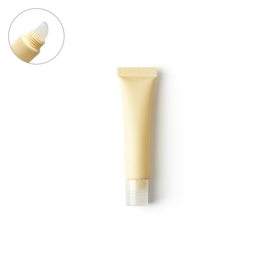 [In stock]15ml/g light yellow frosted matte cosmetic plastic hose, hot sale,best recommendation