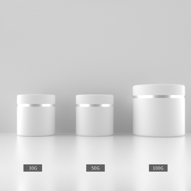 [In stock]50g double layer frosted PP cream bottle, double layer bottle, cream bottle, thick wall cream bottle, face cream，hot selling product
