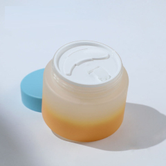 100g double layer gradient blue cover cream bottle, cream box, lotion foundation cream box，best recommendation