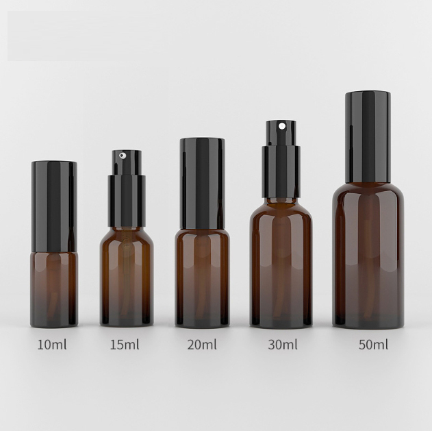 [In stock]10ml-50ml brown glass spray bottle, lotion bottle, essential oil dispensing glass bottle，best recommendation
