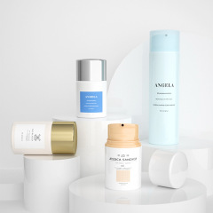 [In stock]30ml-150ml porcelain white vacuum bottle lotion bottle facial cleanser，the treasure of the shop