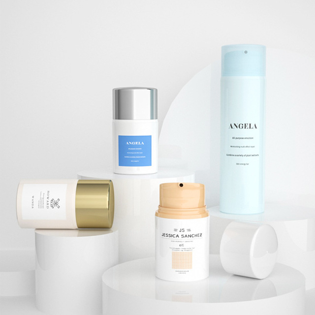 [In stock]30ml-150ml porcelain white vacuum bottle lotion bottle facial cleanser，the treasure of the shop