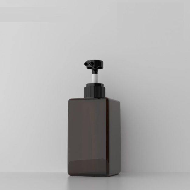 450ml square bottle lotion bottle hand sanitizer shampoo shower gel PETG facial cleanser plastic bottle，hot selling product
