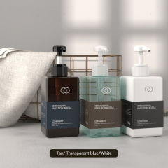 450ml square bottle lotion bottle hand sanitizer shampoo shower gel PETG facial cleanser plastic bottle，hot selling product