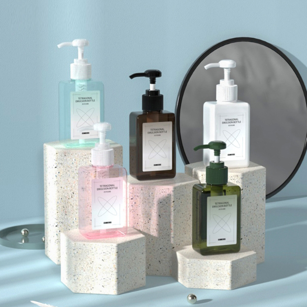 [In stock]100ml square lotion bottle squeeze bottle shampoo bottle shower gel bottle hand soap bottle，the treasure of the shop