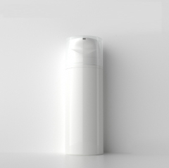 30-100ML long mouth vacuum lotion bottle plastic press lotion vacuum bottle with cap