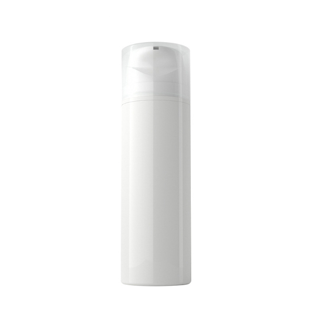 30-100ML long mouth vacuum lotion bottle plastic press lotion vacuum bottle with cap