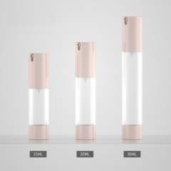 [In stock]30ml pink twist press vacuum lotion bottle, desktop vacuum bottle，hot selling product