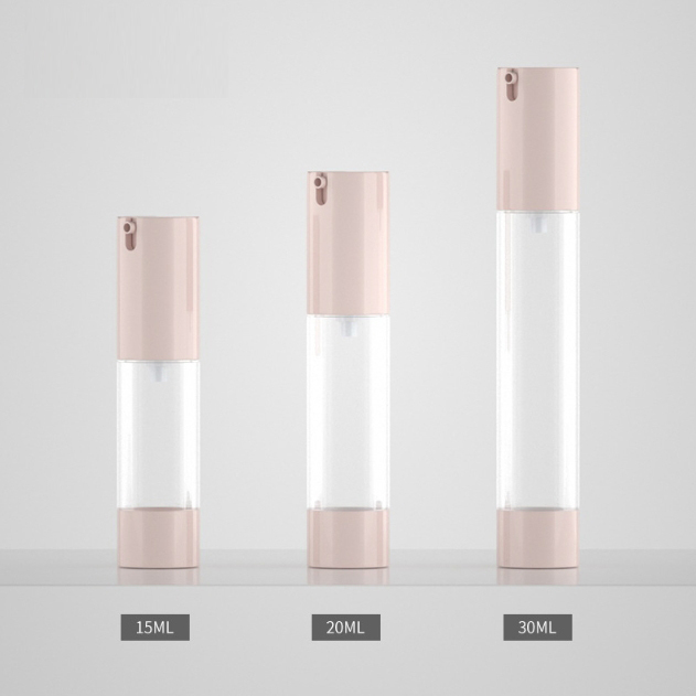 [In stock]30ml pink twist press vacuum lotion bottle, desktop vacuum bottle，hot selling product