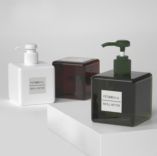 [In stock]250ml square lotion bottle, shampoo bottle, hand soap bottle, shower gel，the treasure of the shop