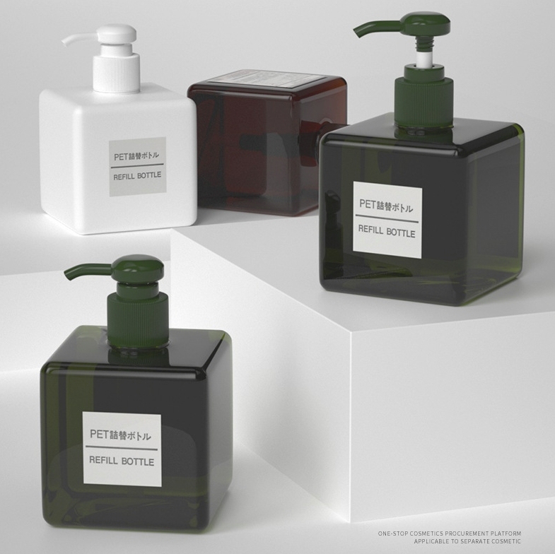 [In stock]250ml square lotion bottle, shampoo bottle, hand soap bottle, shower gel，the treasure of the shop