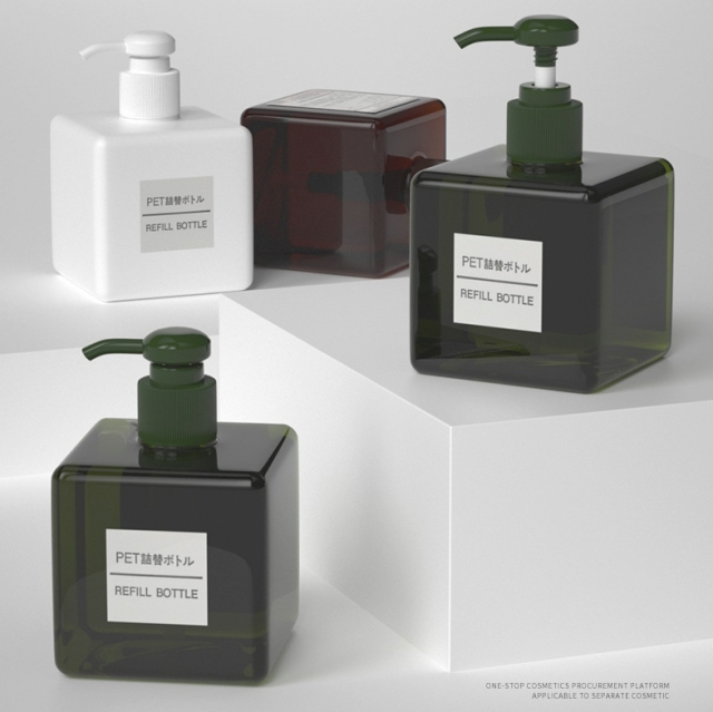 [In stock]250ml square lotion bottle, shampoo bottle, hand soap bottle, shower gel，the treasure of the shop