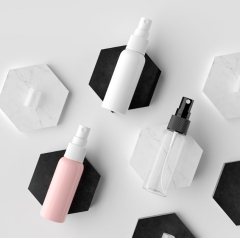 [In stock]50ml round shoulder disinfection spray bottle, pet plastic bottle，hot selling product