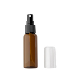 [In stock]50ml round shoulder full cover spray bottle, plastic refill PET bottle，best recommendation